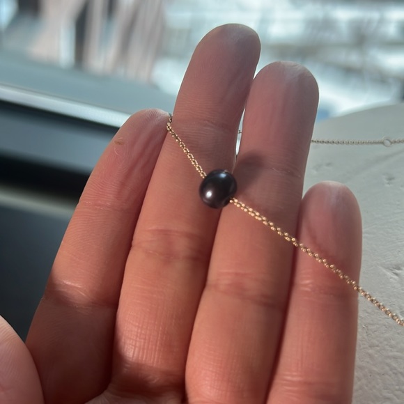 Mejuri Jewelry - Mejuri Black Pearl Necklace